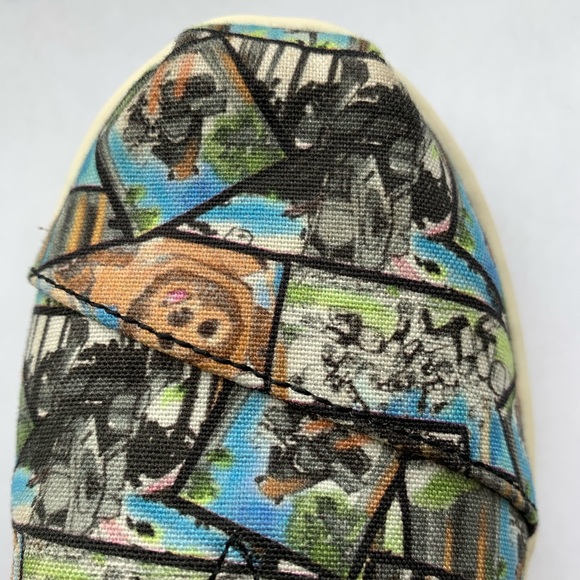 Multi Star Wars Ewok Print Youth Toms Size 2.5 - Picture 4 of 8